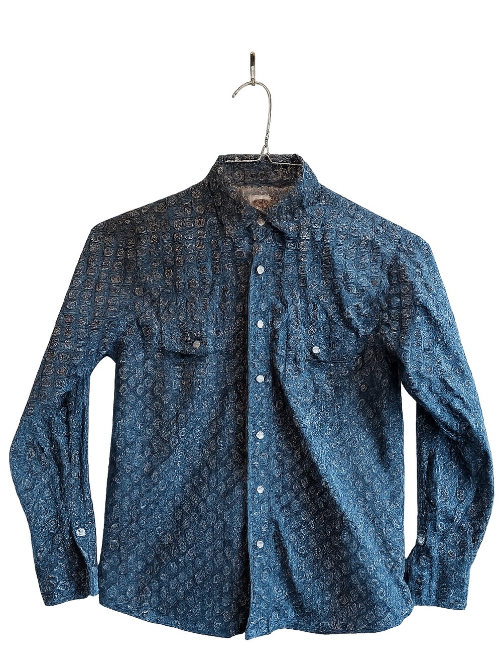 Cinch Boys Blue Patterned Button-Down Shirt